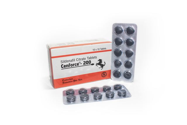 Cenforce 200 black sildenafil tablets box