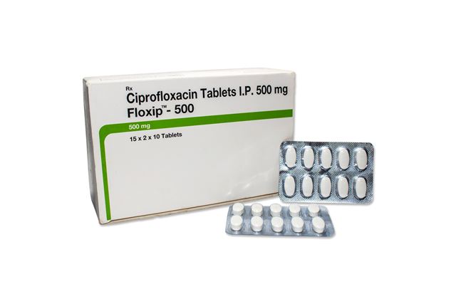 Floxip 500 ciprofloxacin tablets box