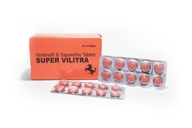 Super Vilitra vardenafil dapoxetine tablets box