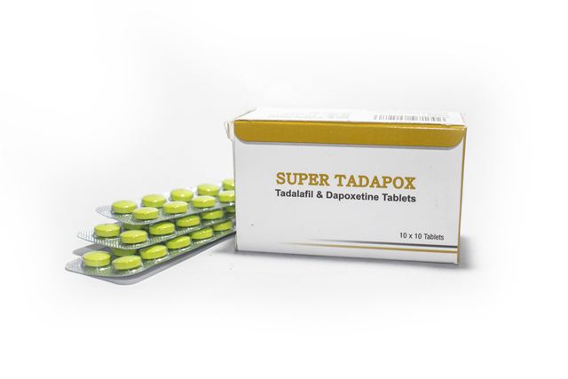 Super Tadapox tadalafil dapoxetine tablets box