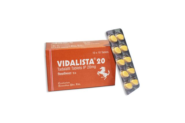 Vidalista 20 tadalafil tablets box