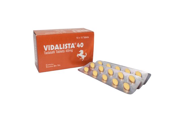 Vidalista 40 tadalafil tablets box