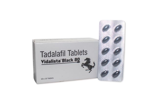 Vidalista Black 80 tadalafil tablets box