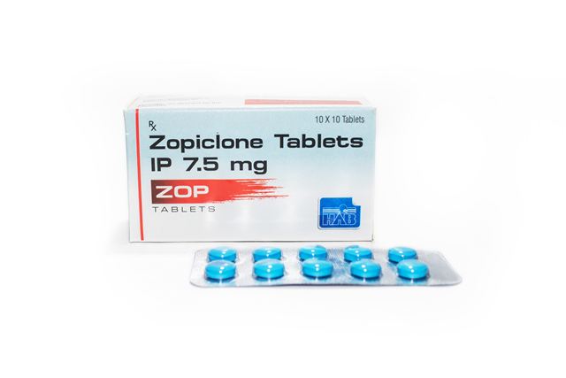 Zopiclone 7.5 mg tablets box